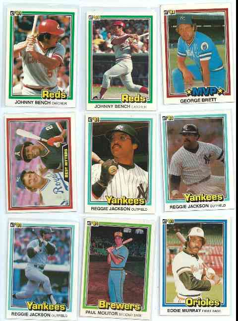 1981 Donruss  - Bulk Lot of (1,000+) With $50 in Hall-of-Famers ! Baseball cards value
