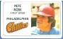 1981 Perma-Graphic  CREDIT CARD #.5 Pete Rose (Phillies)