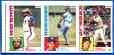 1984 Nestle/Topps - Don Sutton in center of 3-Card Uncut PANEL
