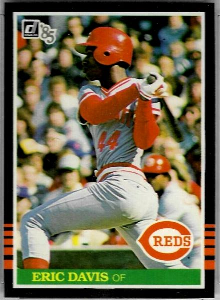1985 Donruss #325 Eric Davis ROOKIE - Lot of (10) (Reds) Baseball cards value