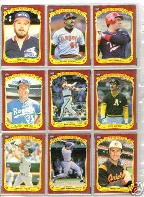 1986 Fleer Star Stickers - COMPLETE SET (132 cards) Baseball cards value