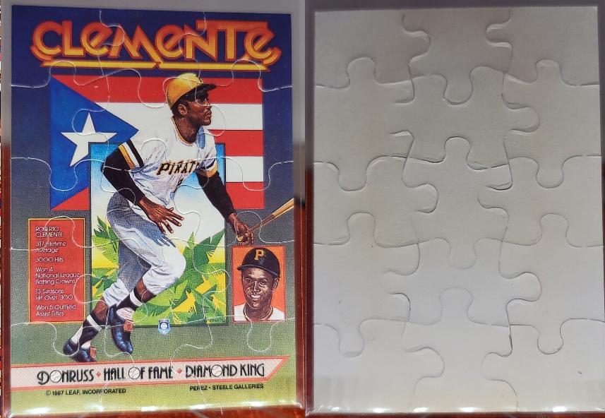Roberto Clemente - 1987 Donruss Opening Day - MINI PUZZLE - Lot of (25) Baseball cards value