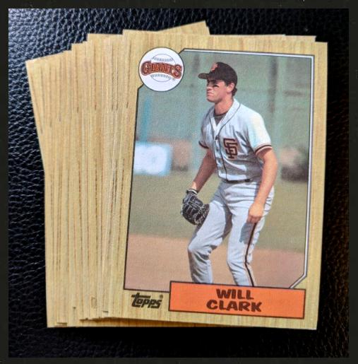 Will Clark - 1987 Topps #420 ROOKIE - Lot of (100) (Giants) Baseball cards value