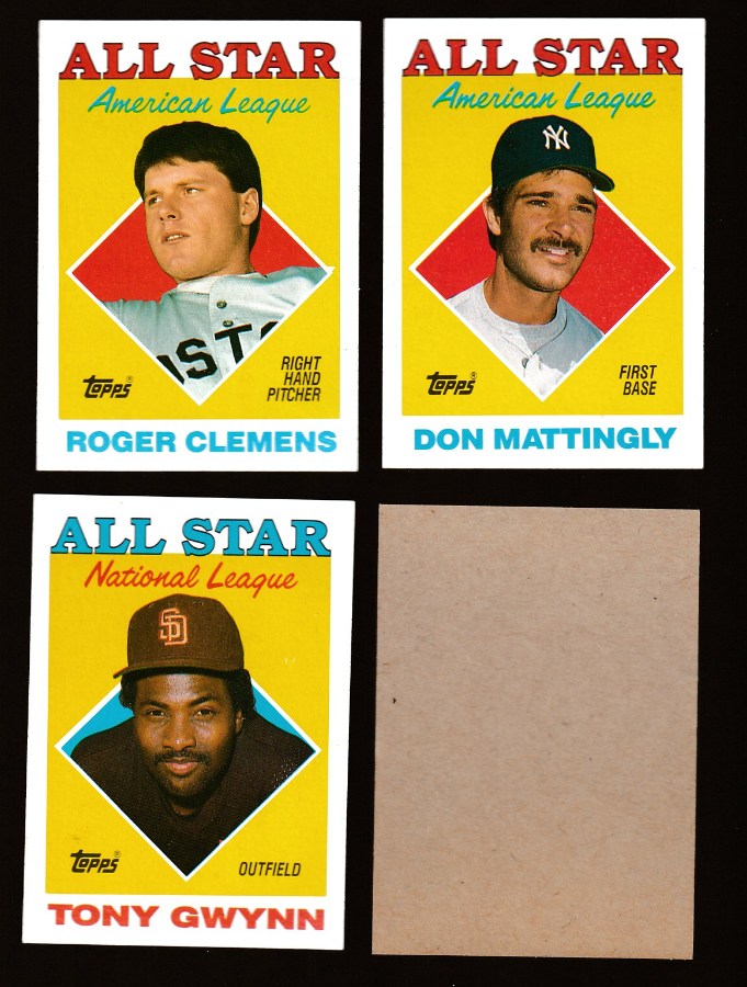 1988 Topps - Tony Gwynn All-Star BLANK-BACK PROOF (Padres) Baseball cards value