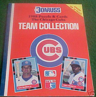 1988 Donruss - CUBS - Lot of (5) TEAM COLLECTION Booklets - w/Greg Maddux Baseball cards value