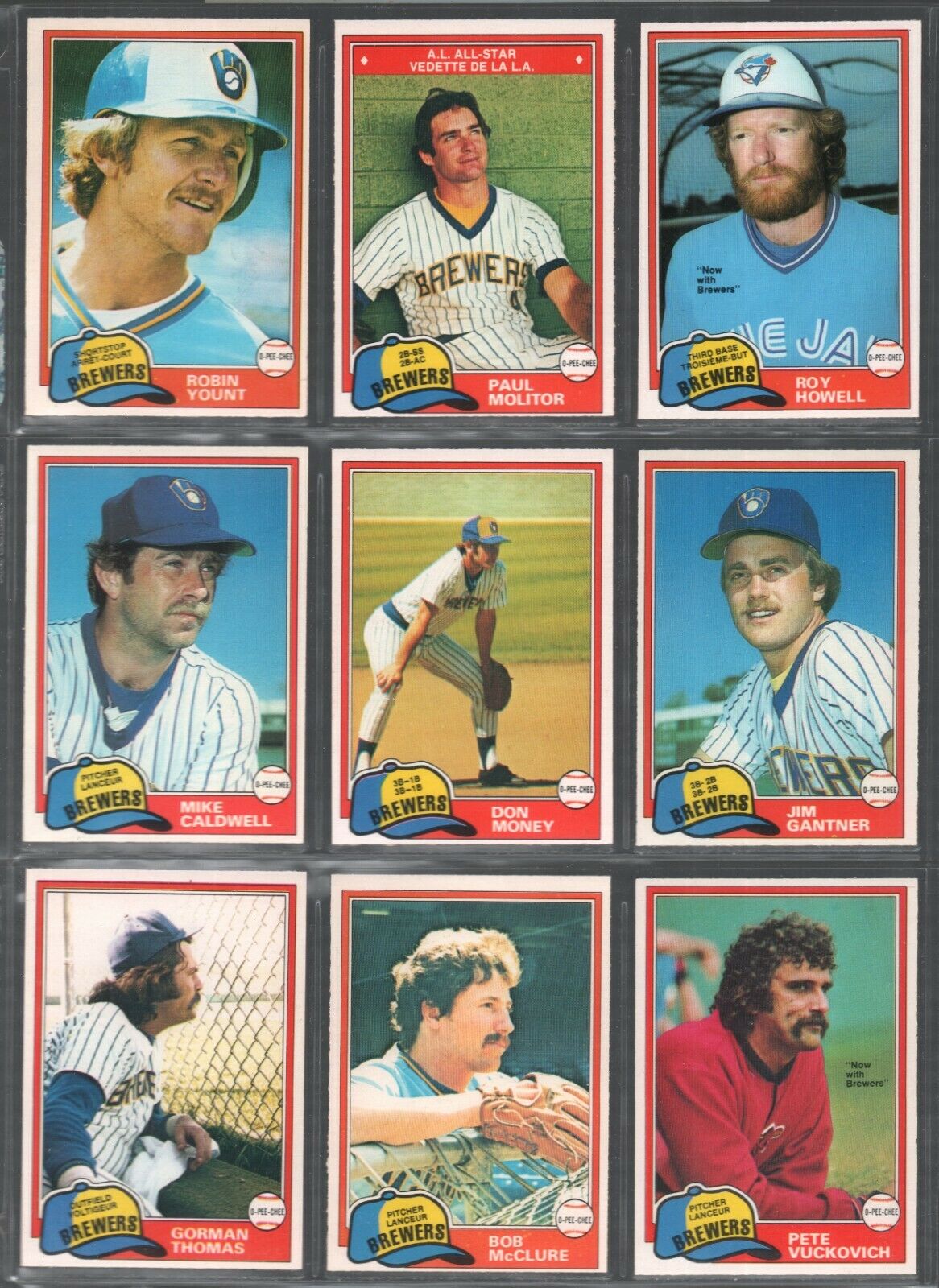  BREWERS (14/17) - 1981 O-Pee-Chee/OPC Near Complete Team Set Baseball cards value