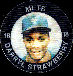 1984 Slurpee/7-11 #E17 Darryl Strawberry ROOKIE Coin (H on back) (Me