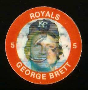 1984 Slurpee/7-11 #E.5 George Brett - Lot of (10) coins [H] (Royals) Baseball cards value