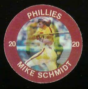 1984 Slurpee/7-11 #E.4 Mike Schmidt - Lot of (10) coins [H] (Phillies) Baseball cards value