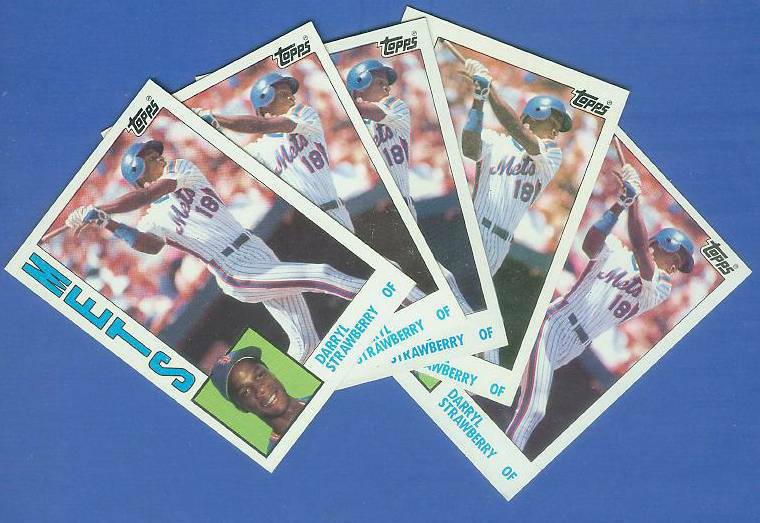 Darryl Strawberry - 1984 Topps #182 ROOKIE - Lot of (5) (Mets) Baseball cards value