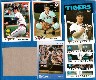  Tigers - 1978-1986 Topps BLANK-BACK PROOFs - Team Lot (8)