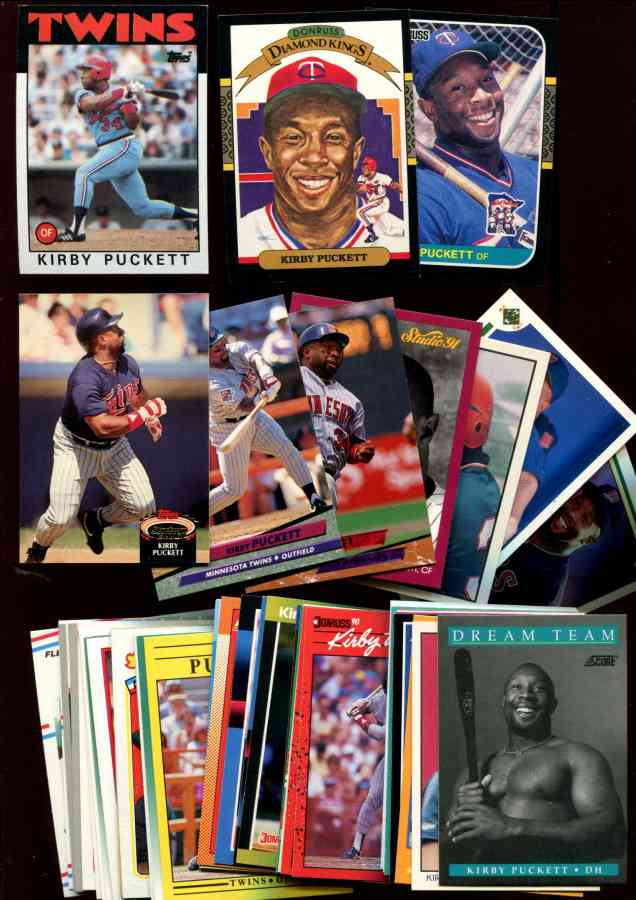 Kirby Puckett  COLLECTION - [#b] (1986-1993) Lot of (49) different Baseball cards value