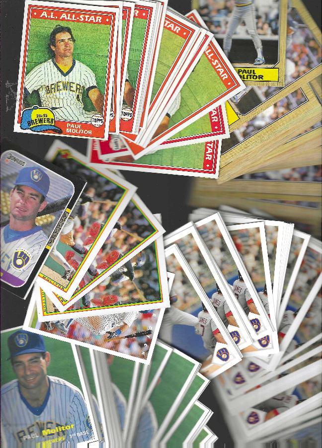 Paul Molitor COLLECTION - Lot of (240) assorted cards with (15) 1981 Topps Baseball cards value