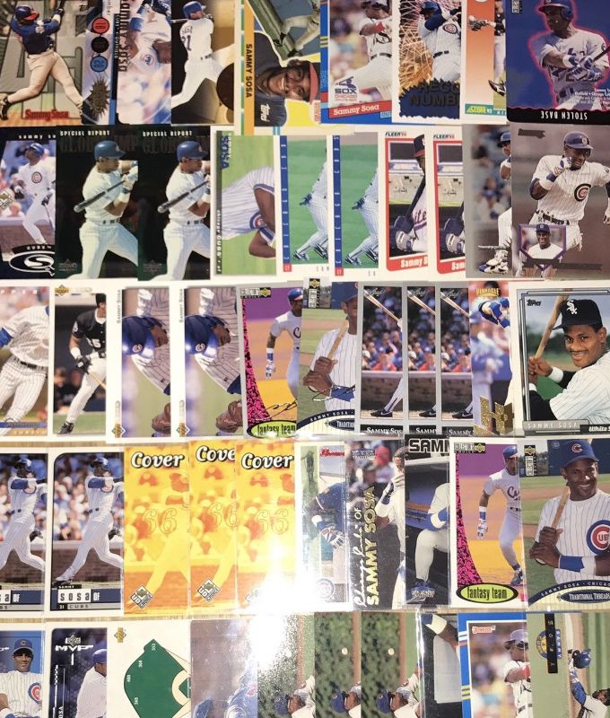 Sammy Sosa -  COLLECTION - Lot of (100) ASSORTED cards !!! Baseball cards value