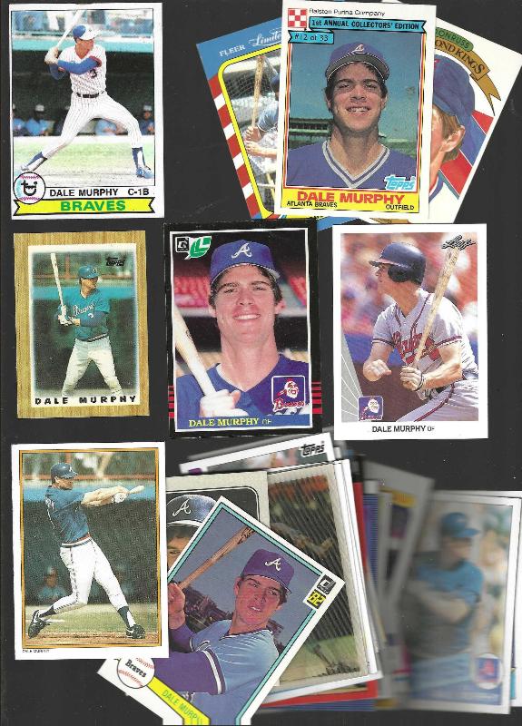 Dale Murphy *** COLLECTION *** - Lot of (78) different - (1979-1993) Baseball cards value