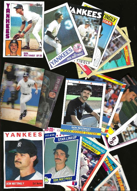 Don Mattingly *** COLLECTION *** (1984-1996) - Lot of (107) diff. (Yankees) Baseball cards value