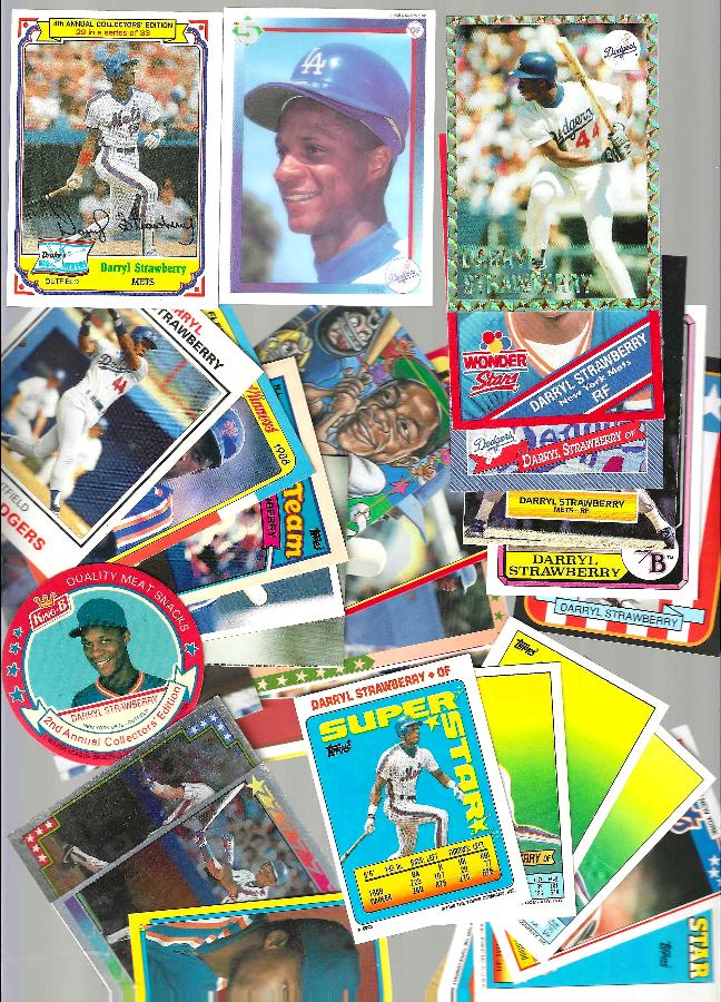 Darryl Strawberry - ODDBALL COLLECTION - (1984-1993) - Lot (39) different Baseball cards value