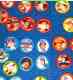 1984 Fun Food Baseball Buttons/Pins - Lot of (144) assorted with stars !!!