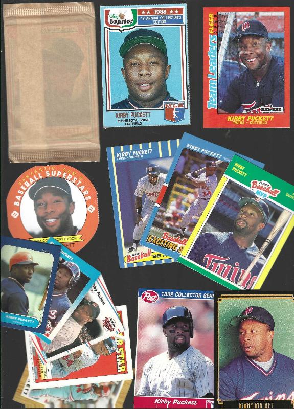 Kirby Puckett -  ODDBALL COLLECTION - (1986-1995) - Lot of (39) different Baseball cards value