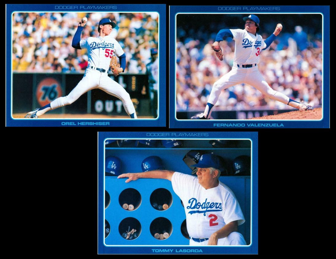 Dodgers: 1985 Unocal 76 PLAYMAKERS - Lot (100) asst. w/Hershiser ROOKIES Baseball cards value