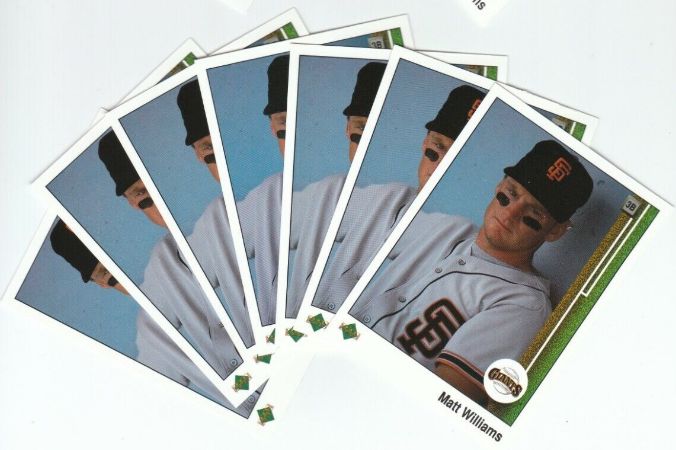 Matt Williams - 1989 Upper Deck #247 - LOT OF (100) (Giants) Baseball cards value