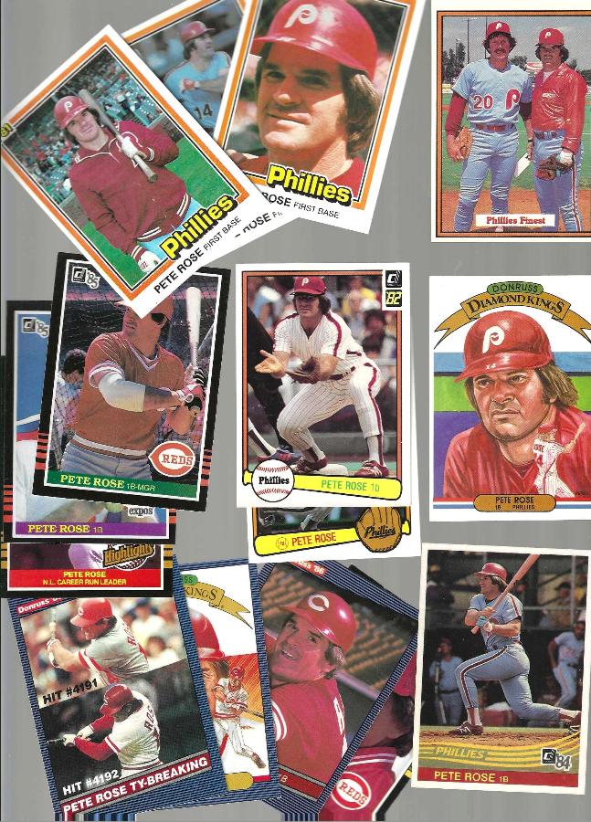Pete Rose - DONRUSS Collection - (1981-1987) - Lot of (15) different Baseball cards value