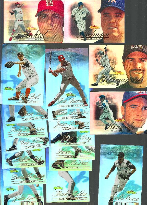 2000 Fleer Showcase - Lot of (19) different LIMITED EDITION SHORT PRINTS Baseball cards value
