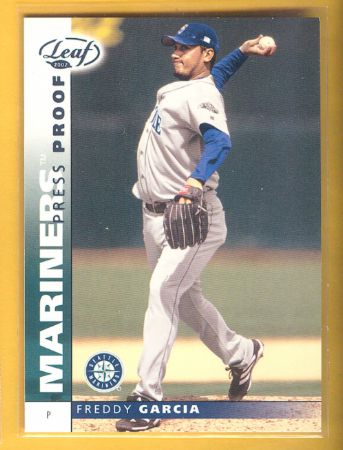 2002 Leaf #99 Freddy Garcia PRESS PROOF PLATINUM [#/25] (Mariners) Baseball cards value