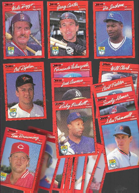  1990 Donruss 'LEARNING SERIES'  - Lot of (55) assorted with Hall-of-Famers Baseball cards value
