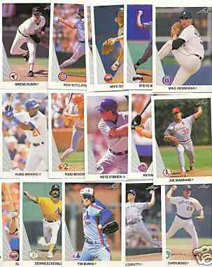 1990 Leaf - HIGH GRADE BULK LOT - (1,000) assorted with Stars Baseball cards value