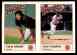 1990 Unocal 76/Padres - Gary Templeton/Calvin Schiraldi 2-CARD PANEL