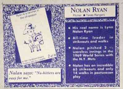 1991 Cardboard Dreams Ryan back