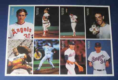 Nolan Ryan - MC: 1992 Mother's Cookies 7 No-Hitters SET UNCUT SHEET Baseball cards value