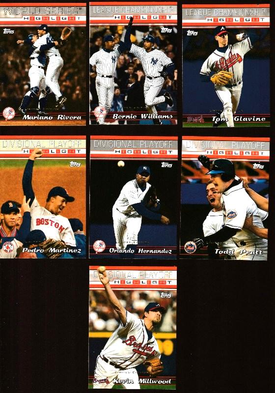 2000 Topps LIMITED EDITION - World Series Subset (7 cards) Baseball cards value