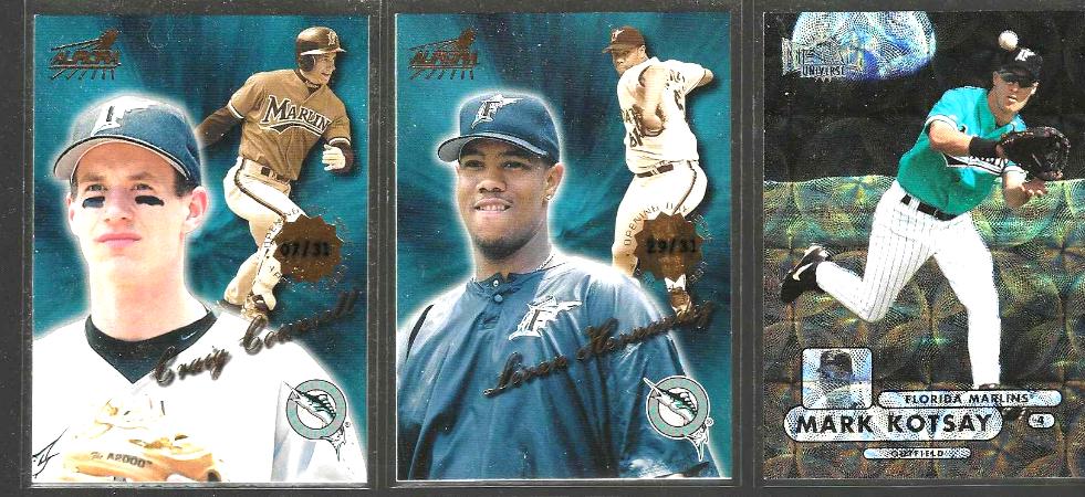 1999 Aurora # 71 Craig Counsell OPENING DAY ISSUE [#/31] (Marlins) Baseball cards value