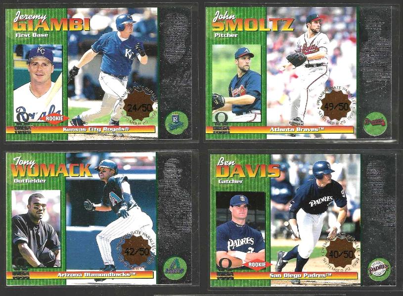 1999 Omega # 27 John Smoltz PREMIERE DATE [#/50] (Braves,HOF) Baseball cards value