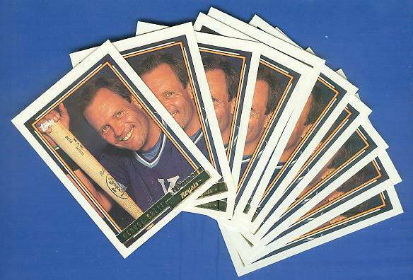 1992 Topps GOLD WINNER #620 George Brett - LOT OF (25) (Royals) Baseball cards value
