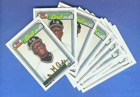 1992 Topps GOLD WINNER #714 Calvin 'Pokey' Reese ROOKIE - LOT OF (25) Baseball cards value