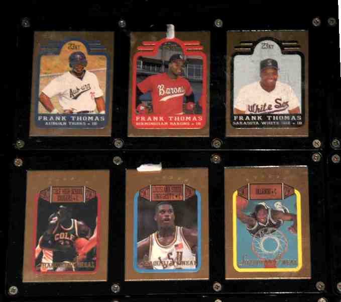 Frank Thomas - 1991 Bleachers 23-KARAT GOLD 3-card SET !!! Baseball cards value