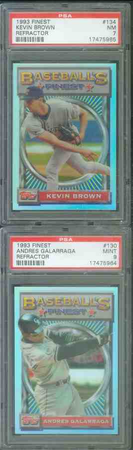 1993 Finest REFRACTOR #134 Kevin Brown SHORT PRINT Baseball cards value