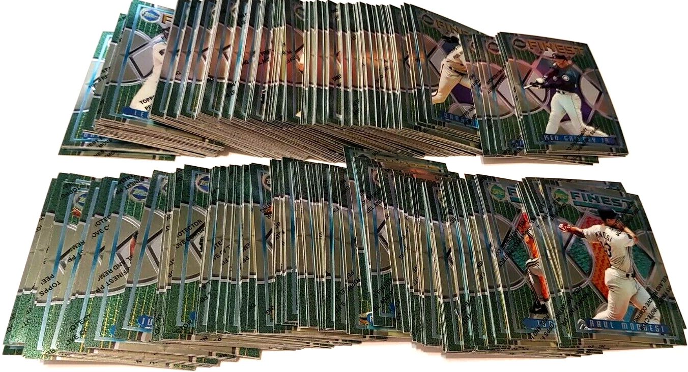 1995 Finest - Lot (145) different PLUS Roger Clemens Flame Thrower insert Baseball cards value