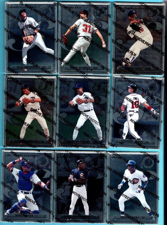 1996 Leaf Preferred STEEL - Starter Set/Lot of (20) with stars Baseball cards value