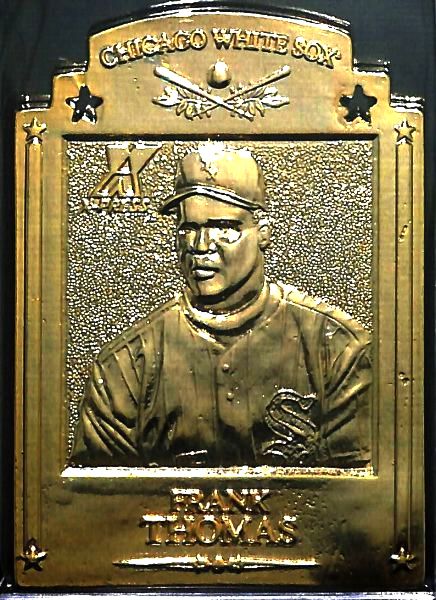 1997 Pinnacle X-Press METAL WORKS #. Frank Thomas GOLD (White Sox) Baseball cards value