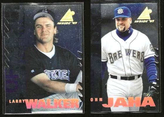 1997 Pinnacle Inside #98 John Jaha RARE DIAMOND EDITION (Brewers) Baseball cards value