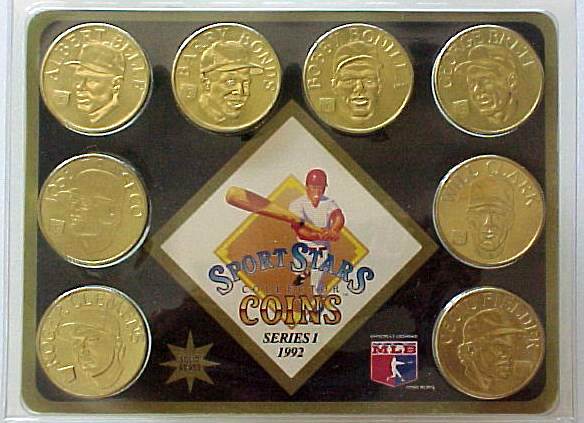 1992 Sport Stars Collector Coins - Complete Set #1 (8 coins,SEALED !) Baseball cards value