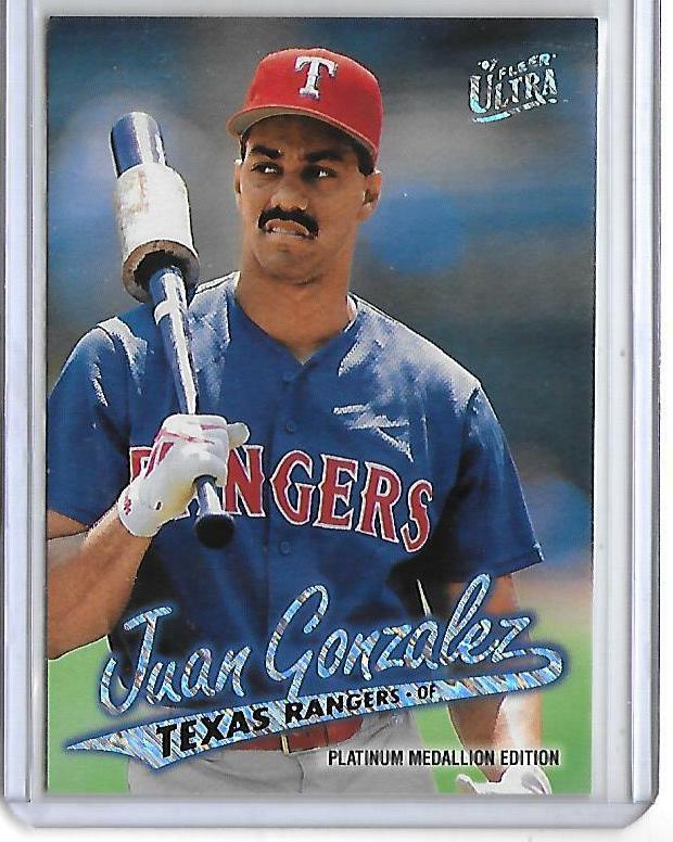 Juan Gonzalez - 1997 Ultra #P132 PLATINUM MEDALLION [#/100] Baseball cards value