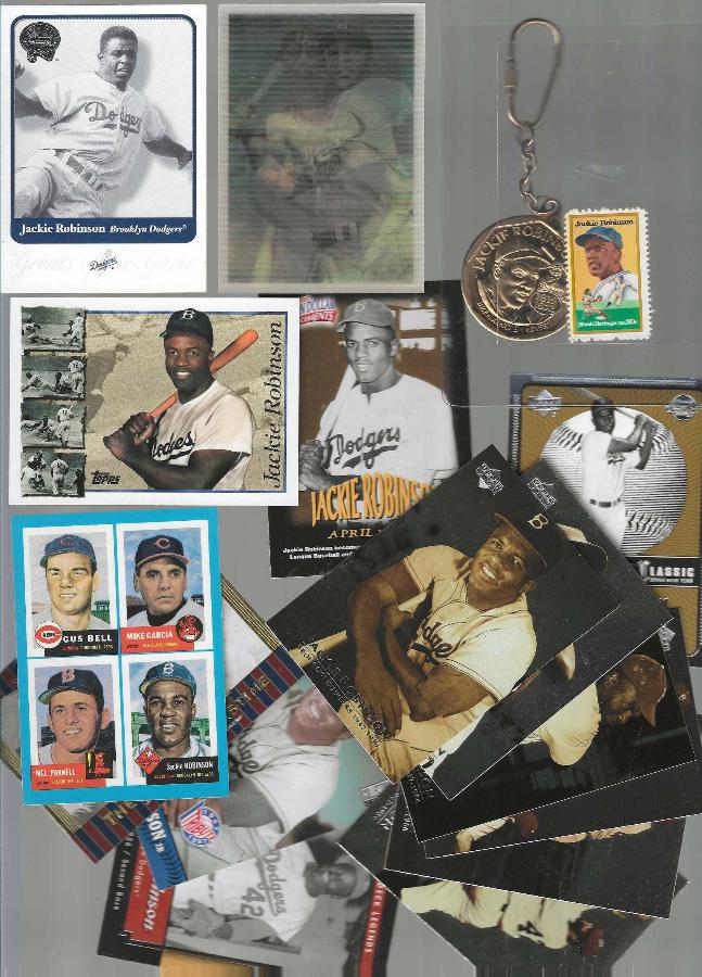 Jackie Robinson - Lot of (17) different (1986-2002) Baseball cards value