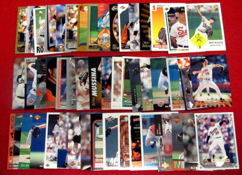 Mike Mussina -  1991-2006 *** COLLECTION *** - Lot of (68) different Baseball cards value
