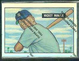 1996 Topps Mickey Mantle [1951 Bowman] FINEST REFRACTOR insert #1 Baseball cards value