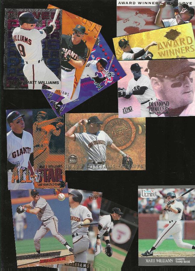 Matt Williams -  FLEER ULTRA Collection - (1991-1996) - Lot of (12) Baseball cards value